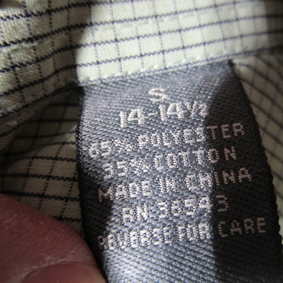 Van Heusen dress button down shirt, sz small - Picture 7 of 8